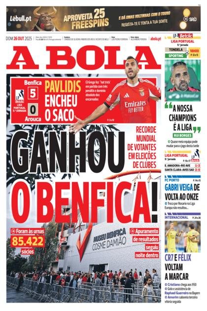 A Bola – 26/10/2025