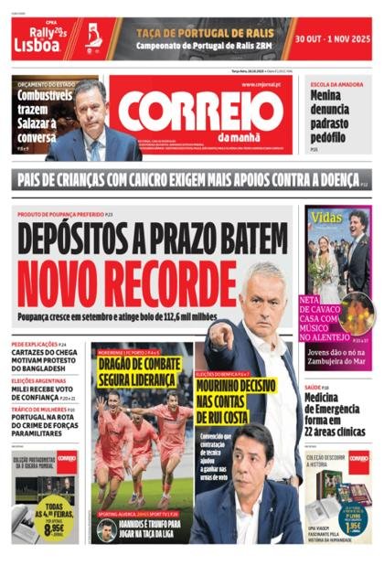 Correio da Manhã – 28/10/2025