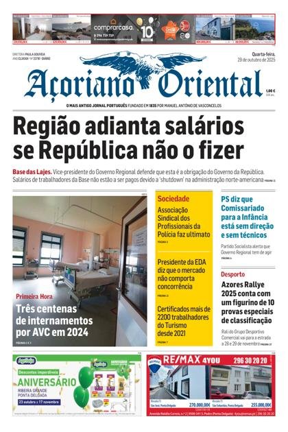 Açoriano Oriental – 29/10/2025