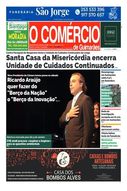 O Comércio de Guimarães – 29/10/2025