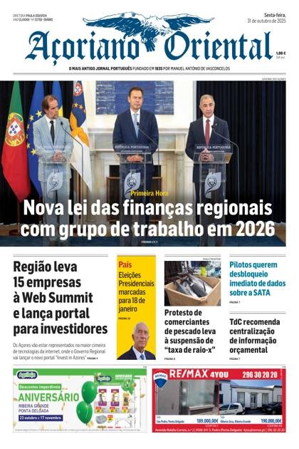 Açoriano Oriental – 31/10/2025