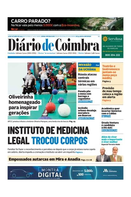 Diário de Coimbra – 31/10/2025