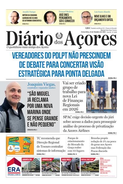 Diário dos Açores – 31/10/2025