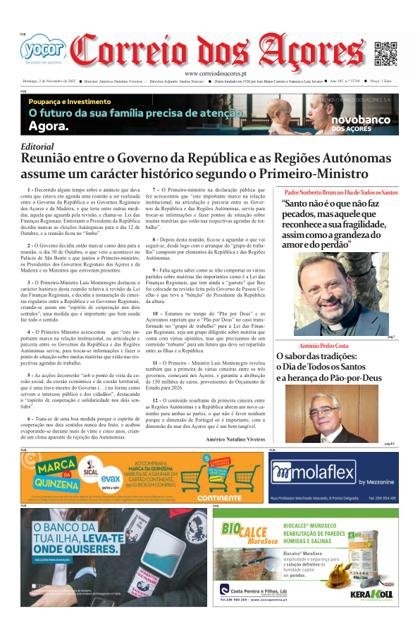 Correio dos Açores – 2/11/2025