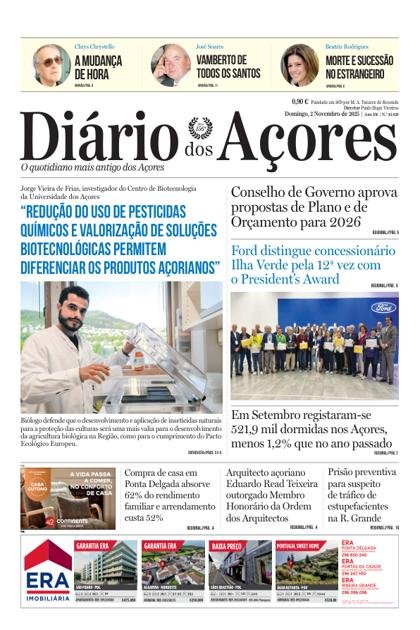 Diário dos Açores – 2/11/2025