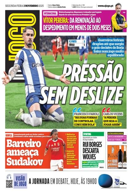 O Jogo – 3/11/2025