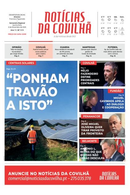 Notícias da Covilhã – 6/11/2025