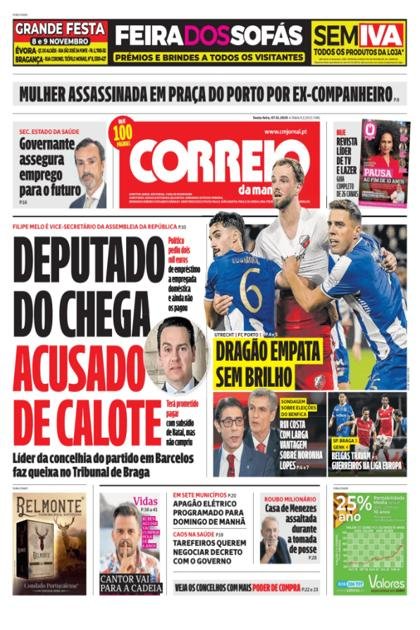 Correio da Manhã + Boa Onda – 7/11/2025