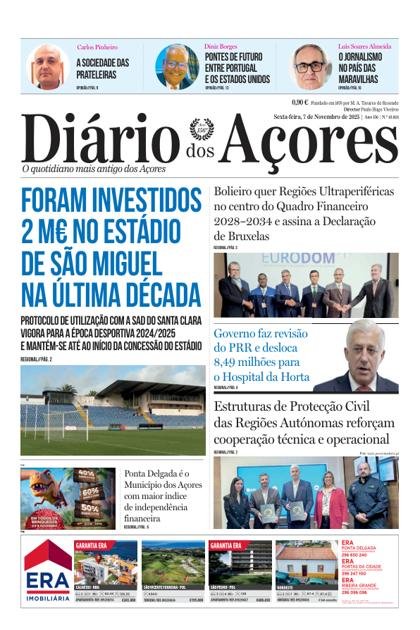 iário dos Açores – 7/11/2025