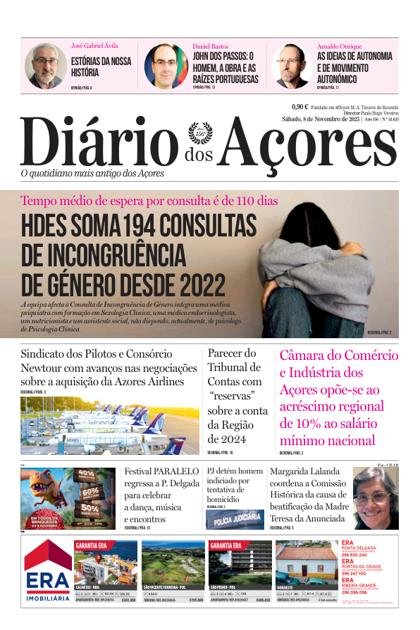 Diário dos Açores – 8/11/2025