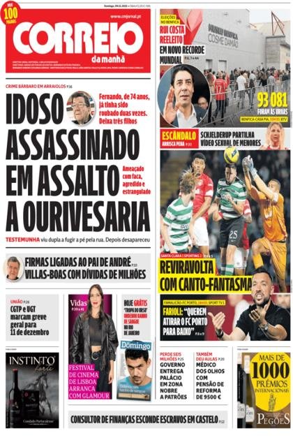 Correio da Manhã + Domingo – 9/11/2025