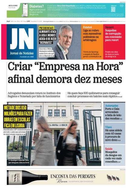 Jornal de Notícias – 11/11/2025