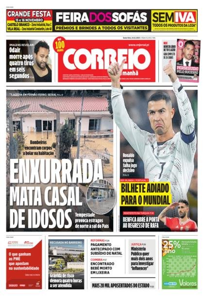 Correio da Manhã + Boa Onda – 14/11/2025