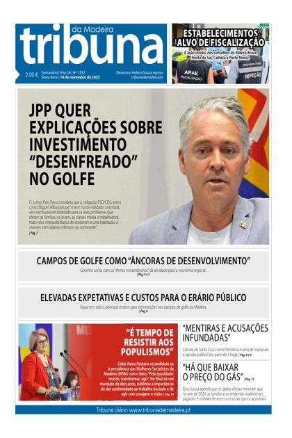 Tribuna da Madeira – 14/11/2025