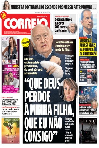 Correio da Manhã + MaisSport + Vidas – 15/11/2025