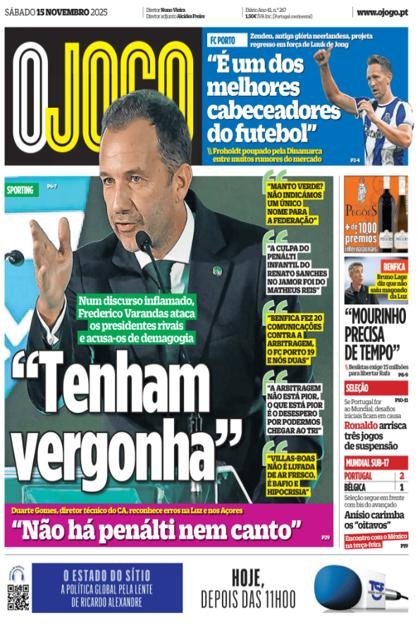 O Jogo – 15/11/2025