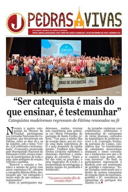 Jornal da Madeira – Pedras Vivas – 16/11/2025
