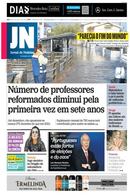 Jornal de Notícias – 16/11/2025