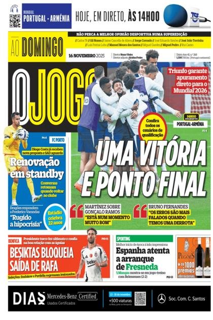 O Jogo – 16/11/2025