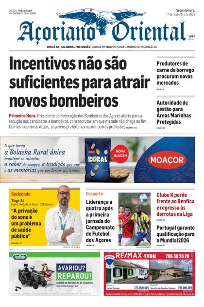 Açoriano Oriental – 17/11/2025