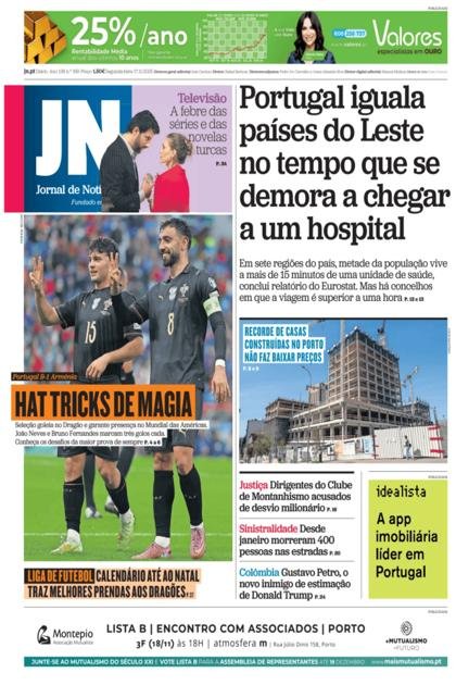 Jornal de Notícias – 17/11/2025