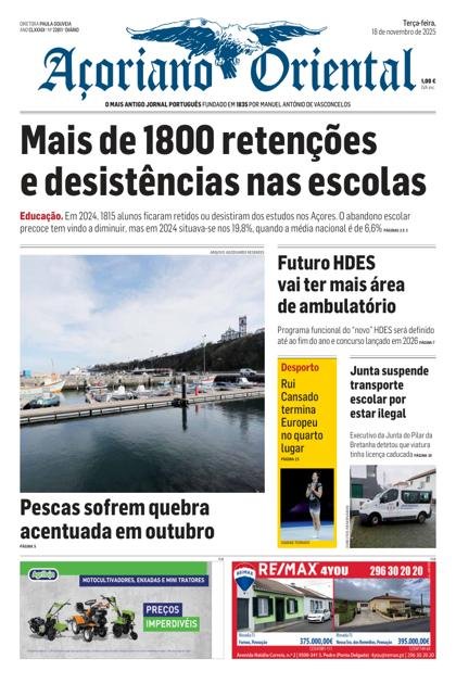 Açoriano Oriental – 18/11/2025