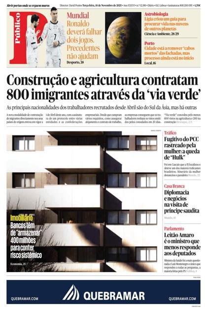 Público LX – 18/11/2025