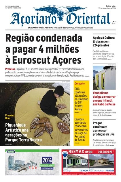 Açoriano Oriental – 20/11/2025