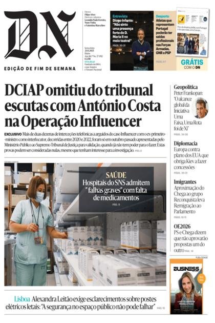Diário de Notícias + Dinheiro Vivo – 21/11/2025