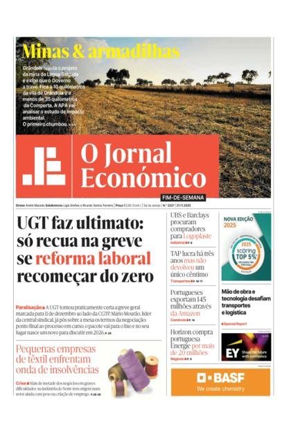 Jornal Económico + Special Report – 21/11/2025