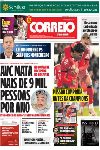 Correio da Manhã + MaisSport + Vidas – 22/11/2025
