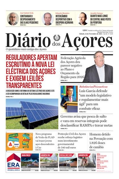 Diário dos Açores – 22/11/2025