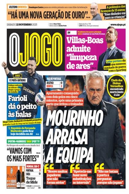 O Jogo – 22/11/2025