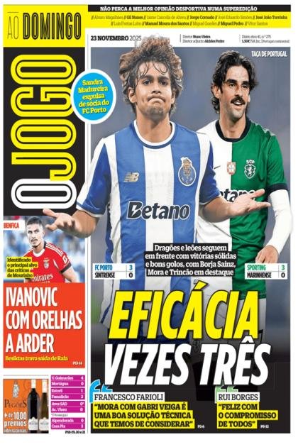 O Jogo – 23/11/2025