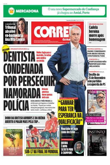 Correio da Manhã – 25/11/2025
