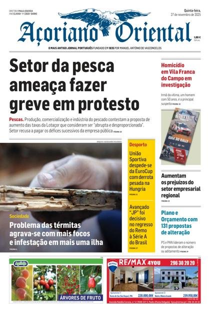 Açoriano Oriental – 27/11/2025