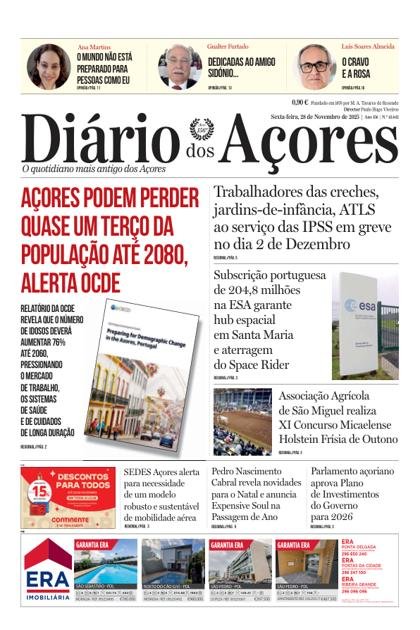 Diário dos Açores – 28/11/2025