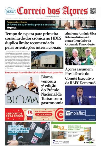 orreio dos Açores – 29/11/2025