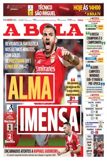 A Bola – 30/11/2025