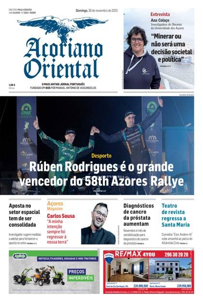 Açoriano Oriental – 30/11/2025