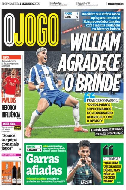 O Jogo – 1/12/2025