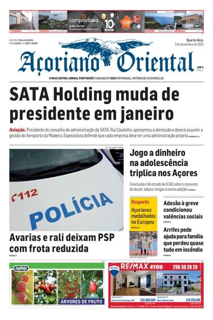 Açoriano Oriental – 3/12/2025