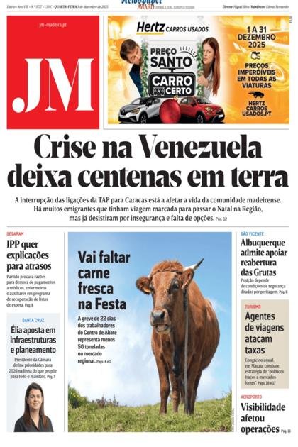 Jornal da Madeira – 3/12/2025
