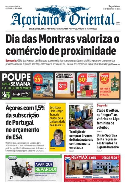 Açoriano Oriental – 8/12/2025