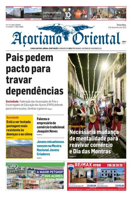 Açoriano Oriental – 9/12/2025