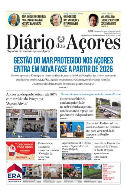 Diário dos Açores – 11/12/2025