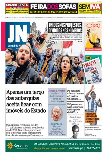 Jornal de Notícias – 12/12/2025