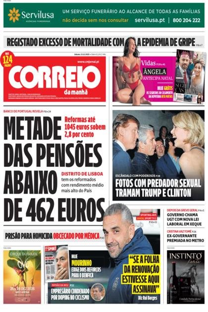 Correio da Manhã + MaisSport + Vidas – 13/12/2025