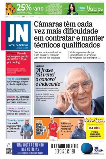 Jornal de Notícias – 13/12/2025