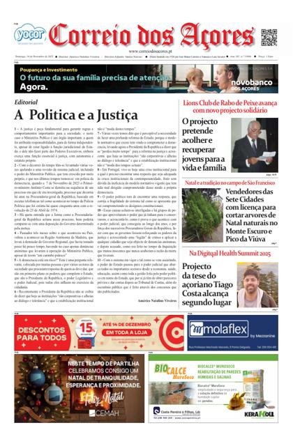 Correio dos Açores – 14/12/2025